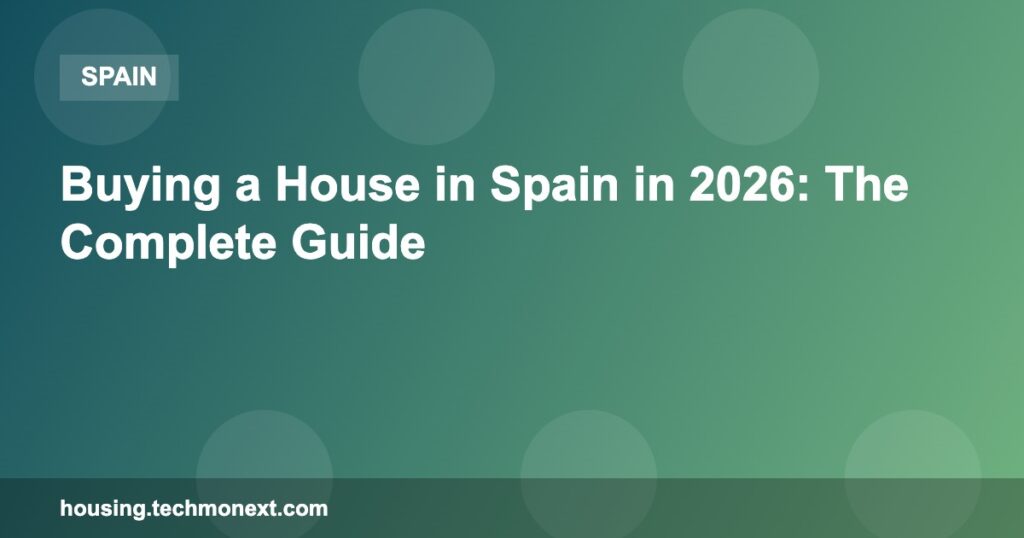 Buying a House in Spain in 2026: The Complete Guide