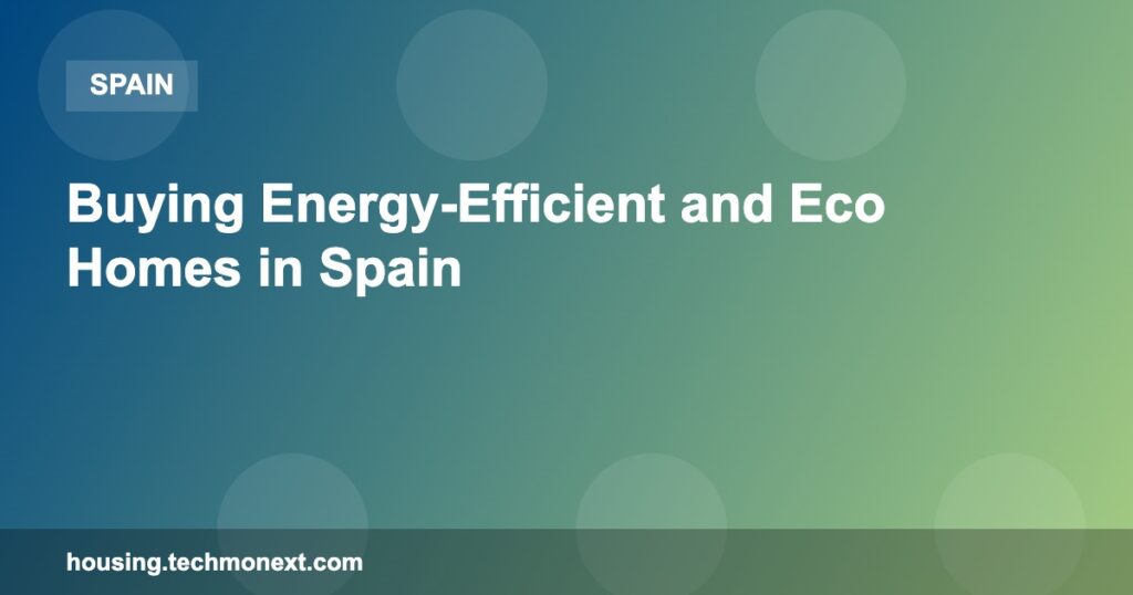 Buying Energy-Efficient and Eco Homes in Spain Buying Energy-Efficient and Eco Homes in Spain