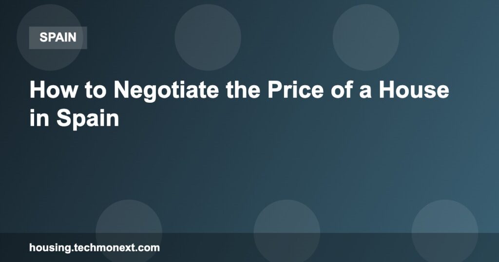 How to Negotiate the Price of a House in Spain How to Negotiate the Price of a House in Spain