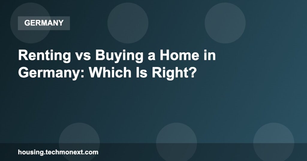 Renting vs Buying a Home in Germany: Which Is Right? Renting vs Buying a Home in Germany: Which Is Right?