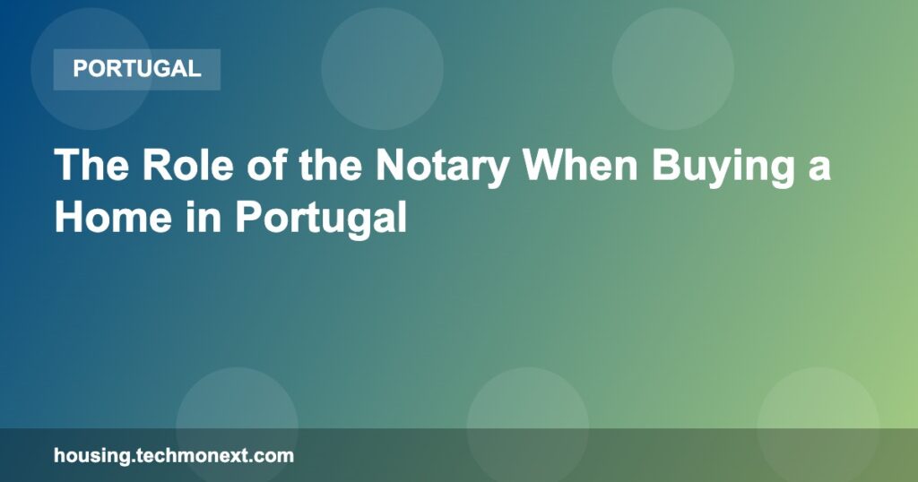 The Role of the Notary When Buying a Home in Portugal The Role of the Notary When Buying a Home in Portugal