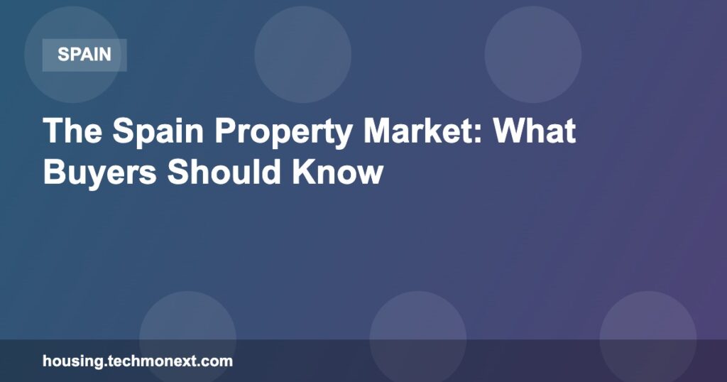 The Spain Property Market: What Buyers Should Know